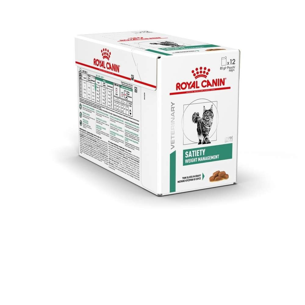 Royal Canin Veterinary Diets Weight Management Satiety Thin Slices In Gravy Pouch kissan märkäruoka