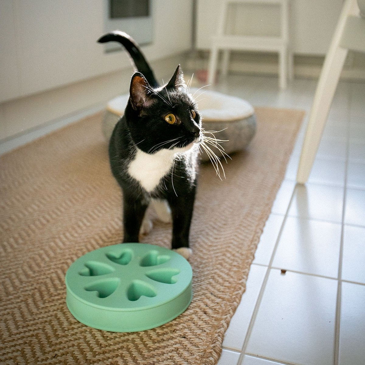 Little&Bigger Lovely Slow Feeder / Digging Bowl silikonia minttu