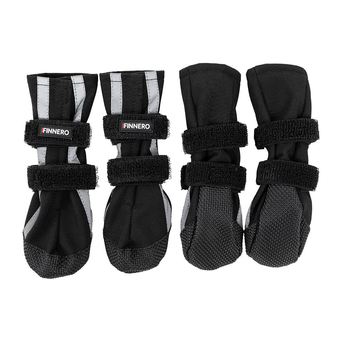 Finnero HALLA Softshell Booties 4pcs, black