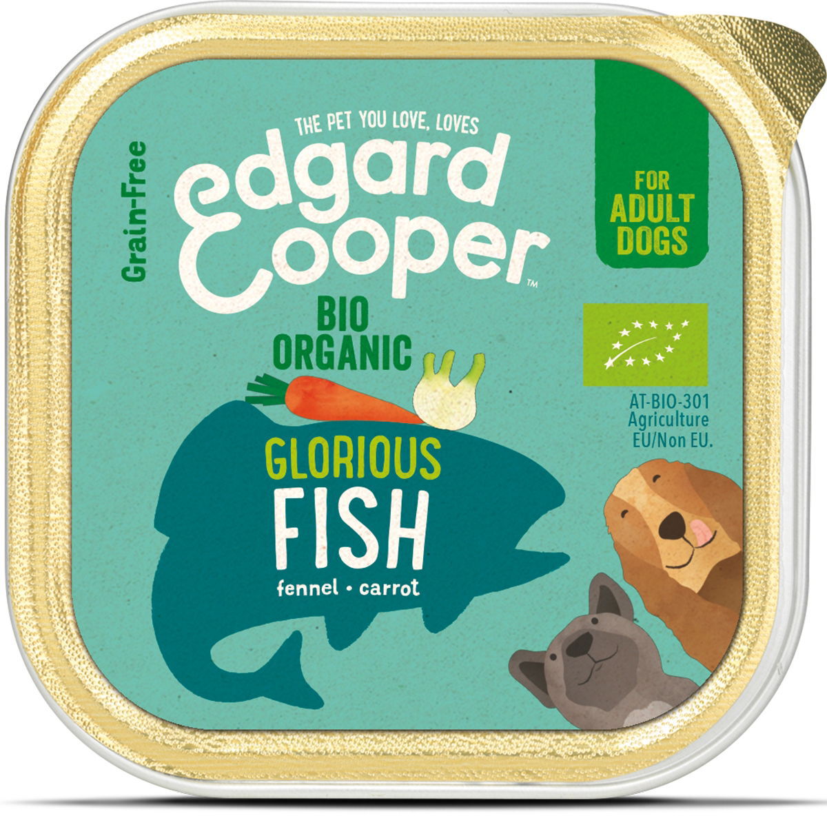 Edgard&Cooper Dog Organic kala 100 g