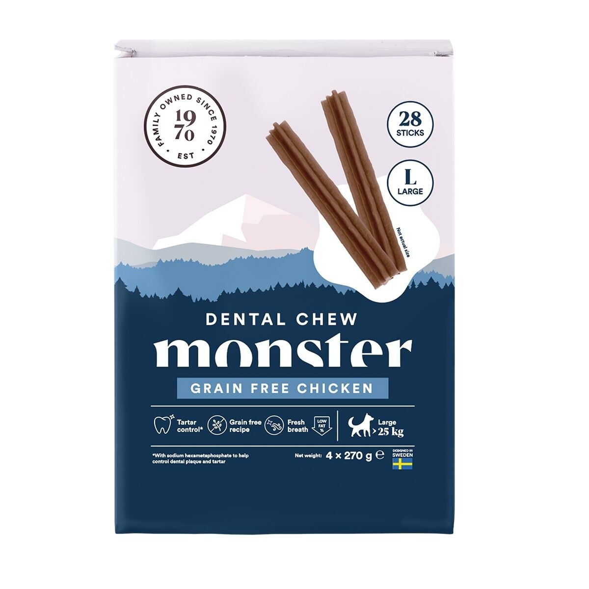 Monster Dog Dental Chew GF Chicken L