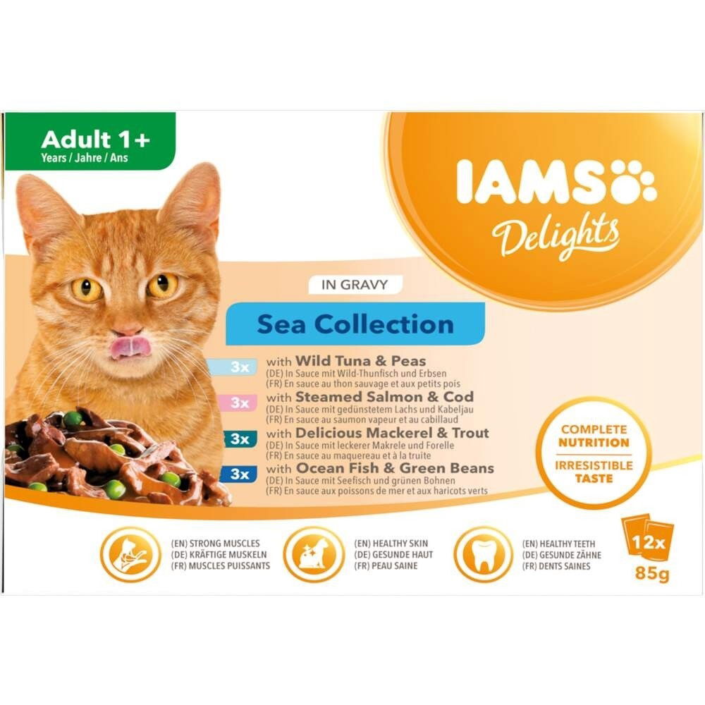 Iams Delights Sea Collection Gravy - Multibox 12x85 g