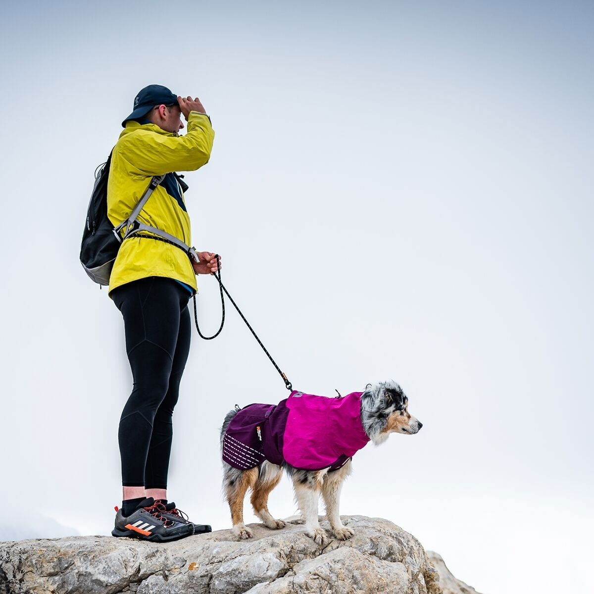 Non-Stop Fjord raincoat, purple