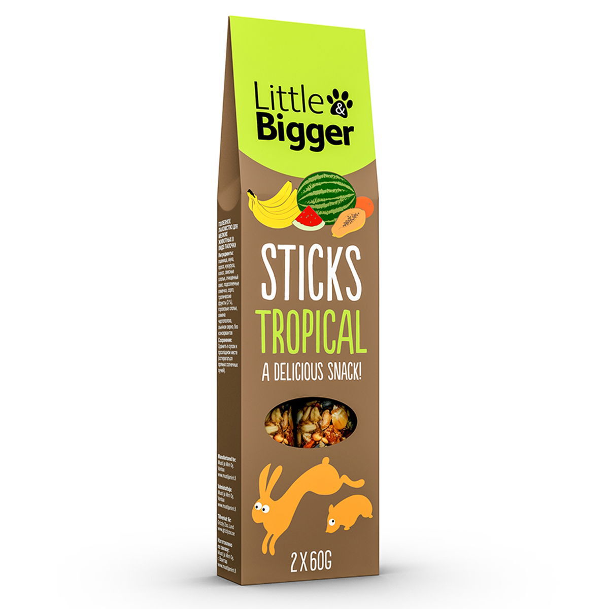 Little&Bigger Tropical herkkutikku 2 x 60 g