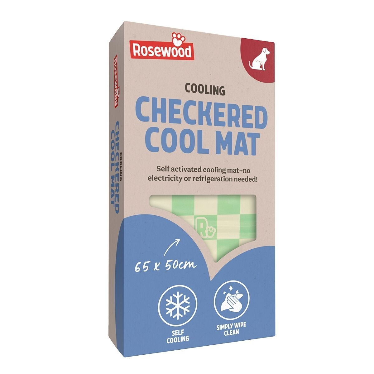 Rosewood checkered cooling mat