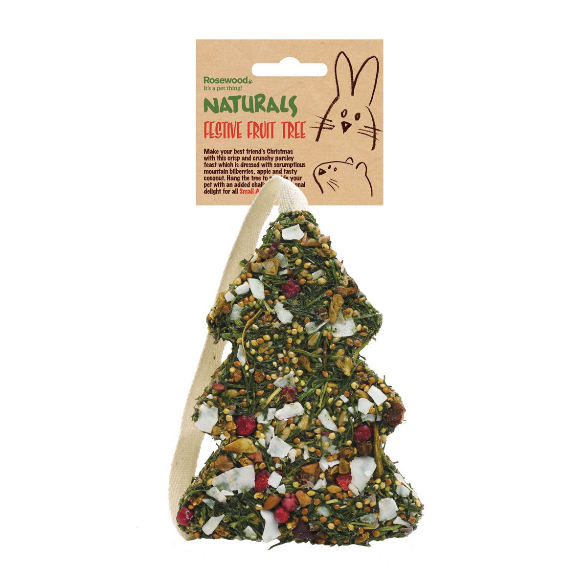 Rosewood Natural herkkujoulukuusi hedelmillä L