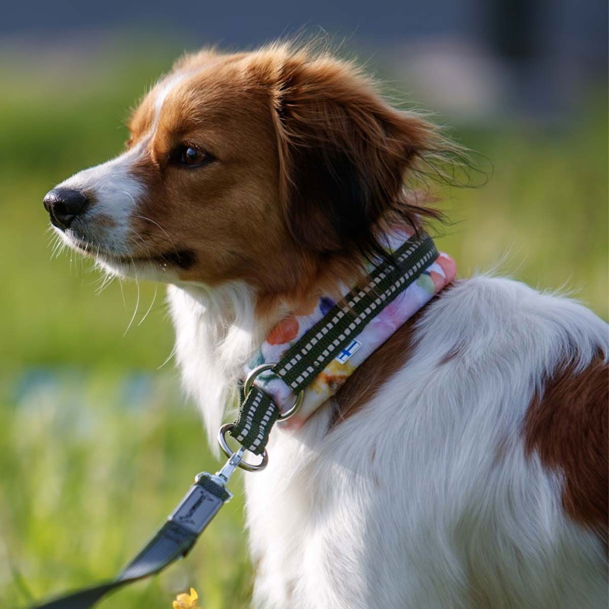 Kusse & Kutta half choke collar, garden flowers