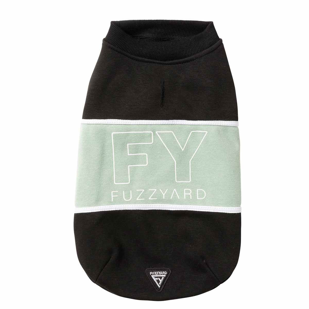 FuzzYard koiran collegepaita, musta/salvia