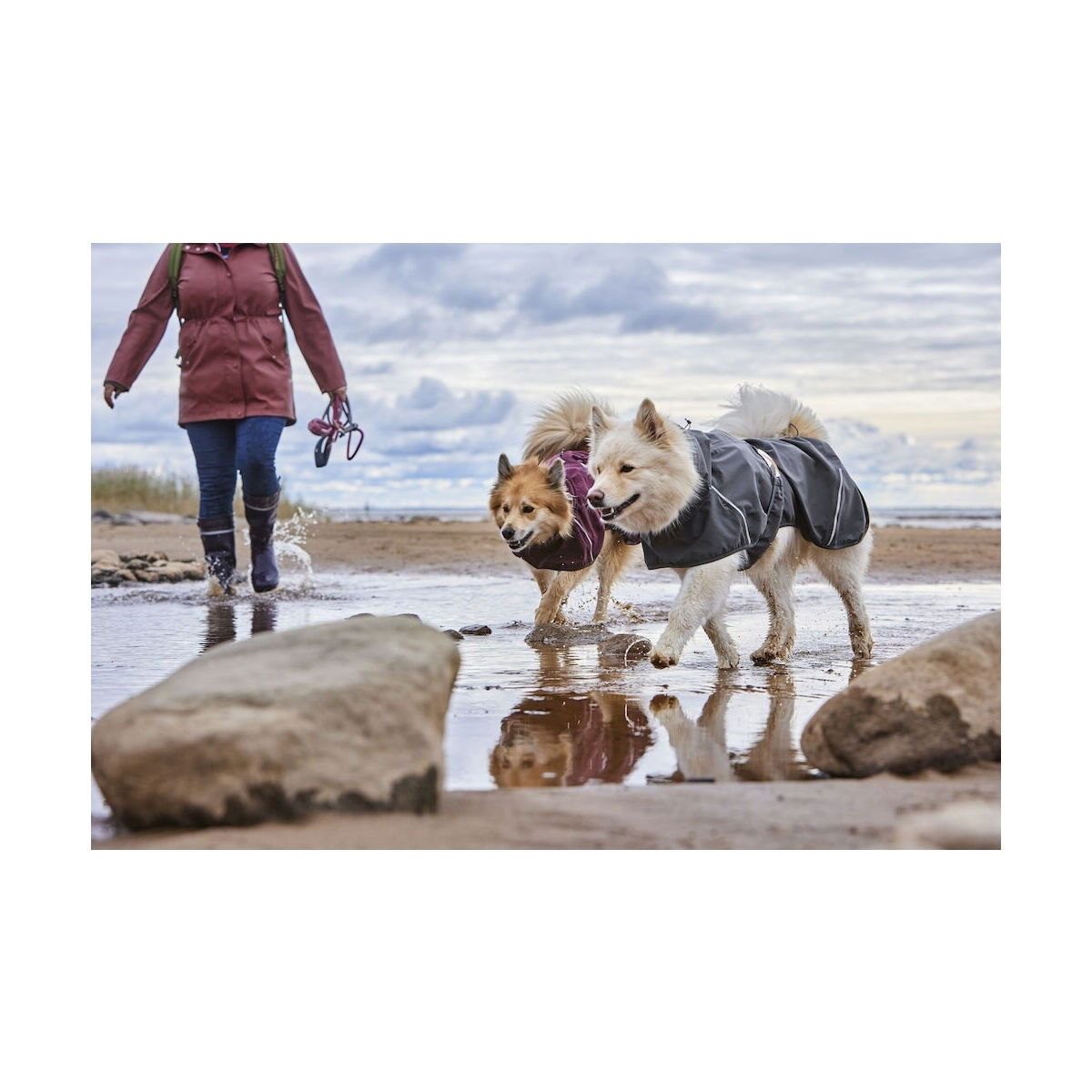 Hurtta Mudventure ECO sadetakki harmaa