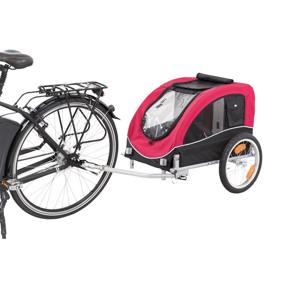 Trixie Bicycle trailer black/red 