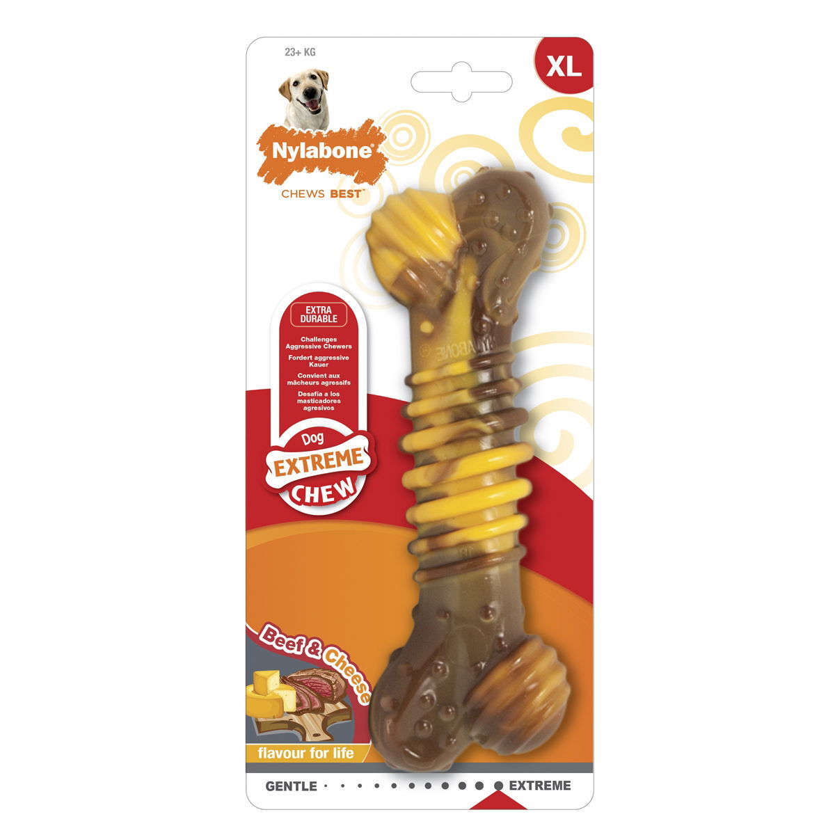 Nylabone Extreme Texture Beef and Cheese