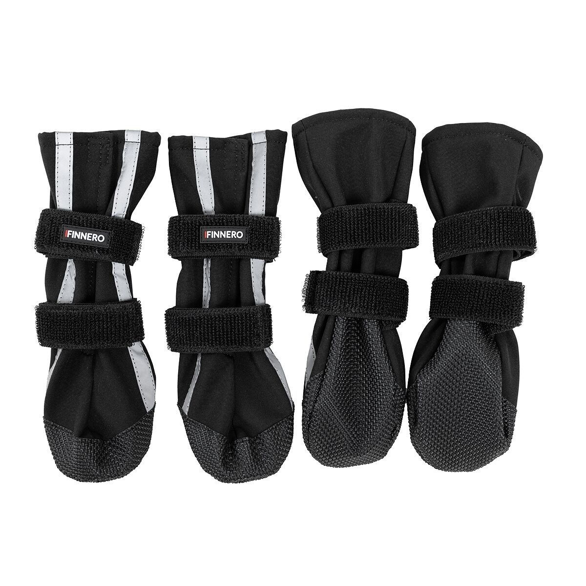 Finnero HALLA Softshell Booties 4pcs, black