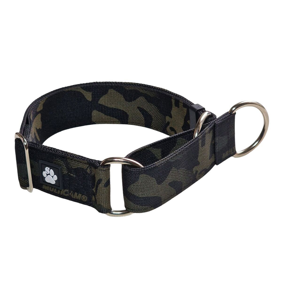 Salmiakkitassu half choke collar, multicam black