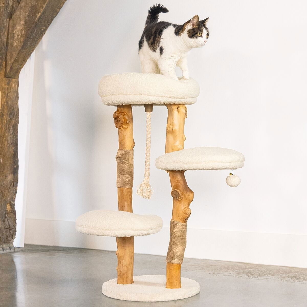 Designed by Lotte Wooden sctaching furniture Vanja