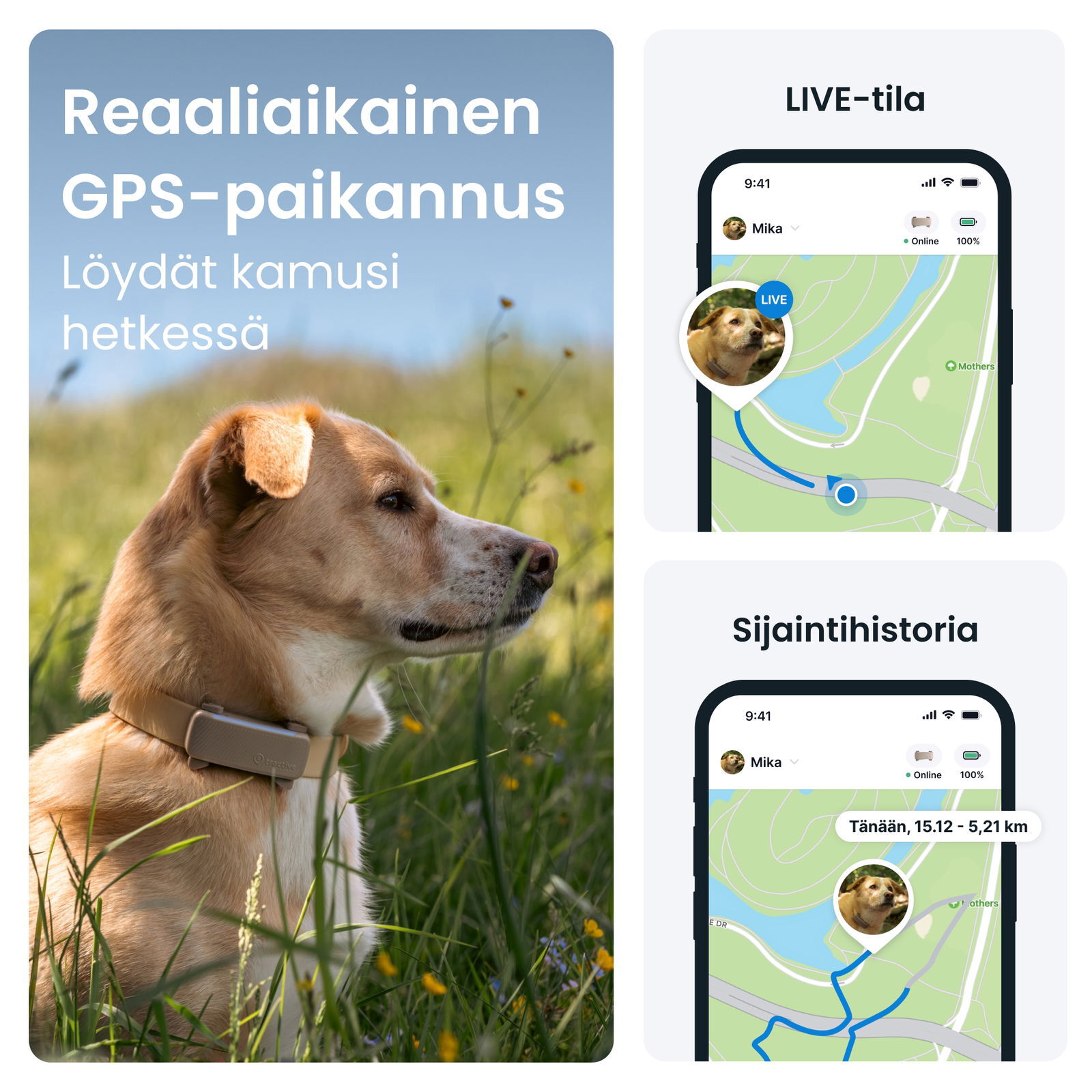 Tractive DOG 6 koiran paikannuslaite