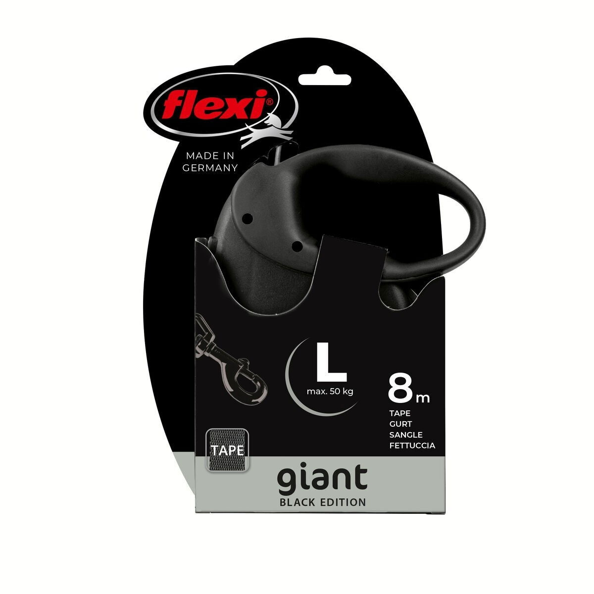 Flexi Giant L Black Edition 8m