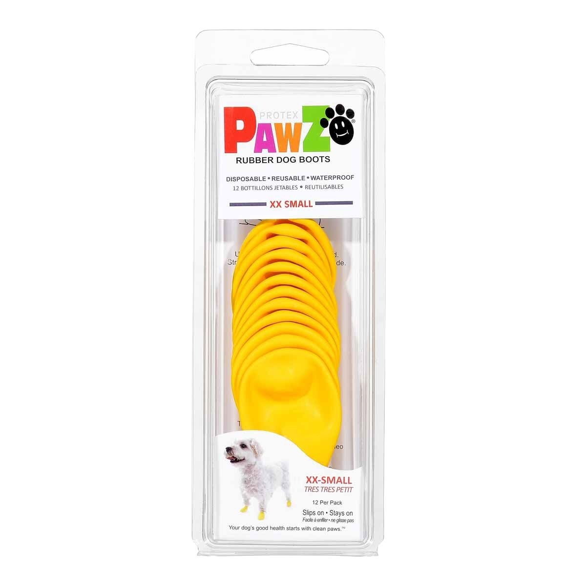 PawZ dog rubber boots color 12pcs