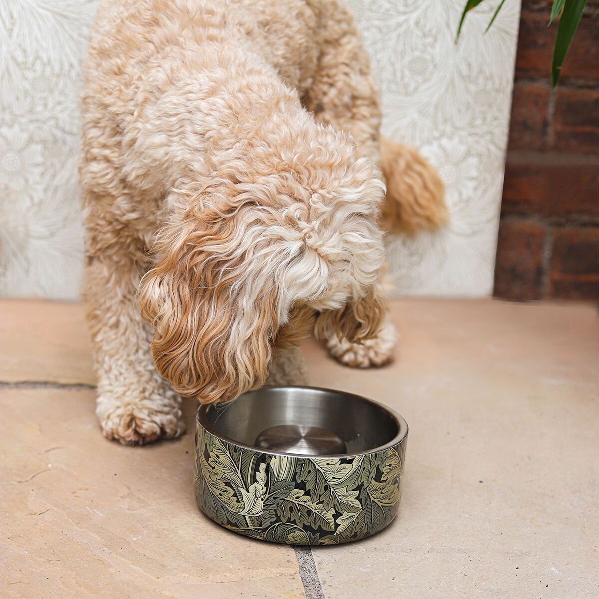 MORRIS & CO  double walled slow feeder acanthus