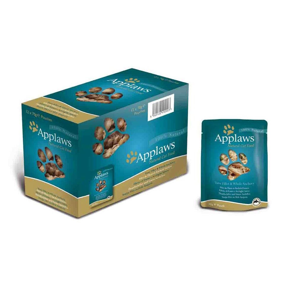 Applaws Cat tonnikalafilee ja anjovis 70g. 