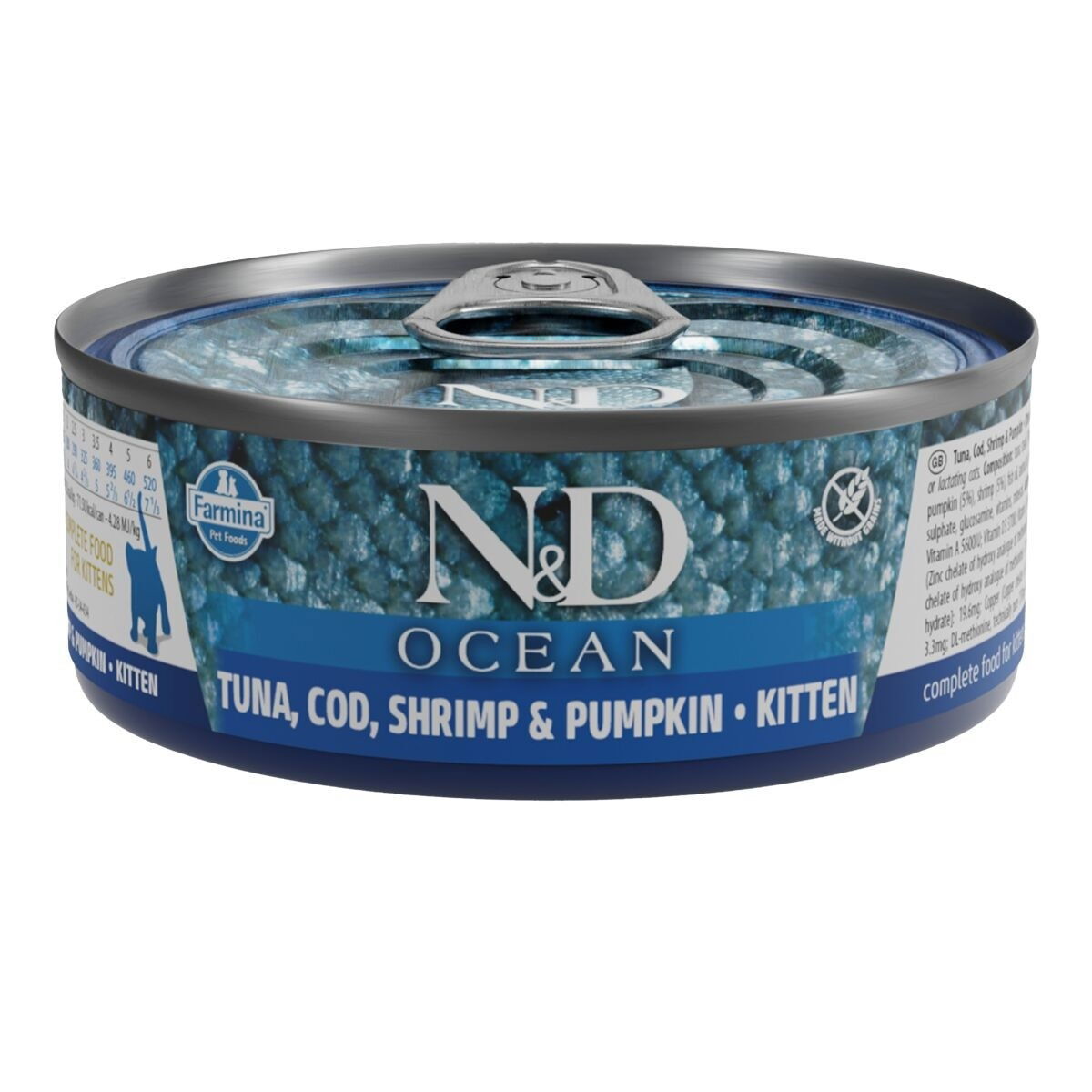 N&D Cat Ocean Tuna & Pumpkin Kitten 6x70g