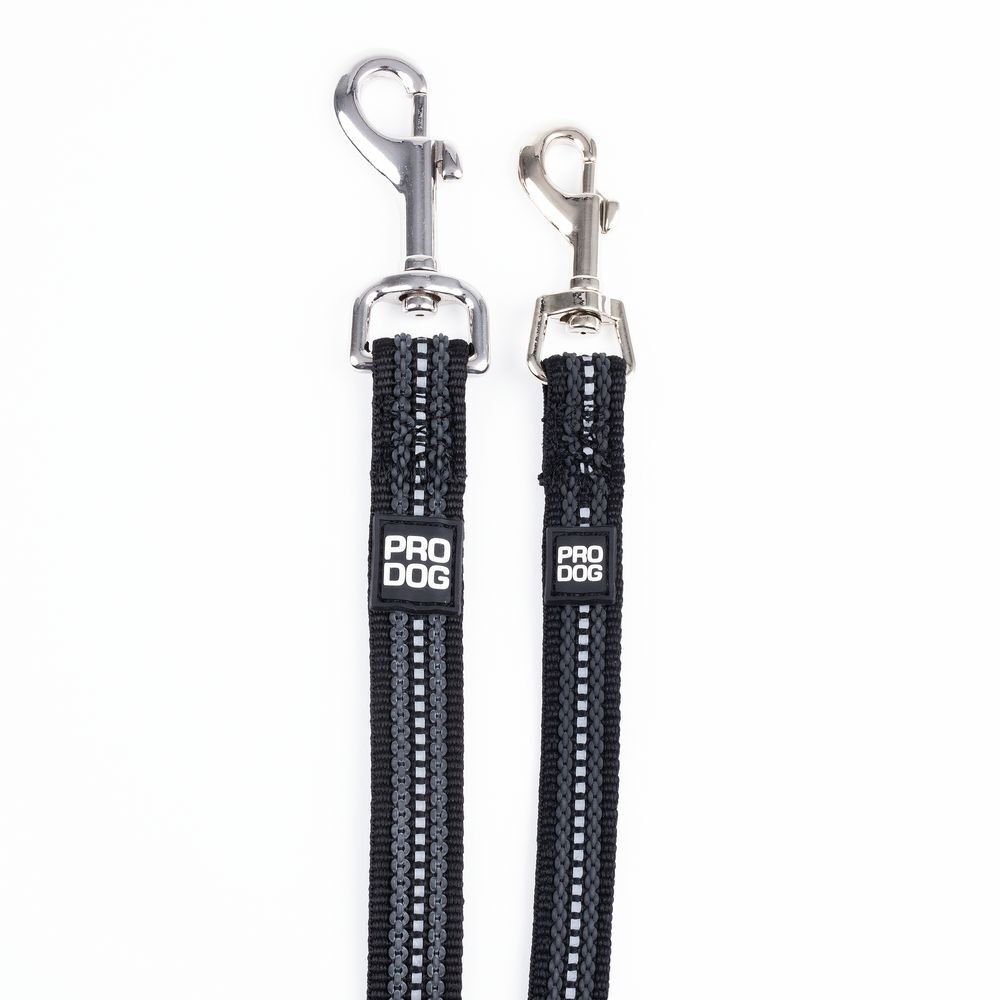 Pro Dog Grip talutin heijastimella musta