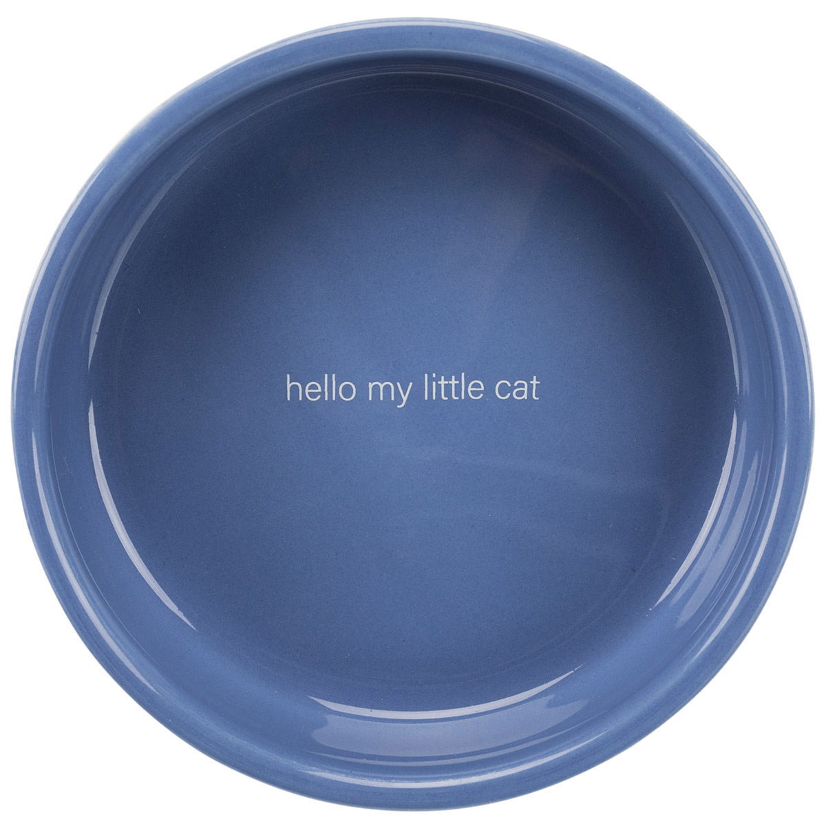 Kissankuppi Delio sininen/valkoinen