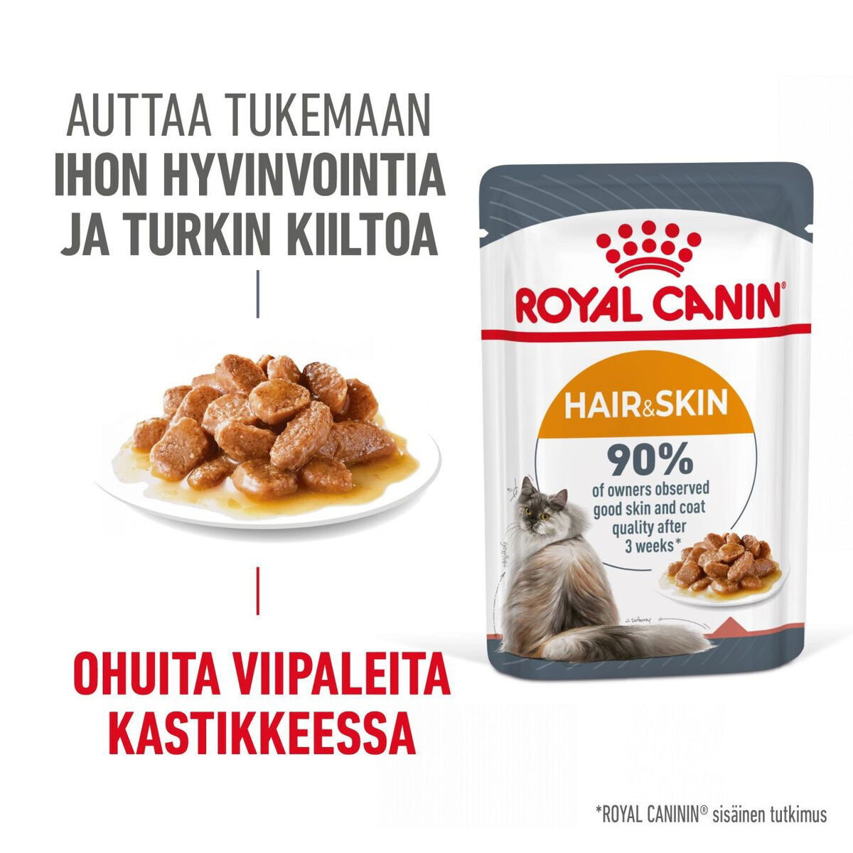 Royal Canin Hair & Skin Care Gravy Adult kissan märkäruoka