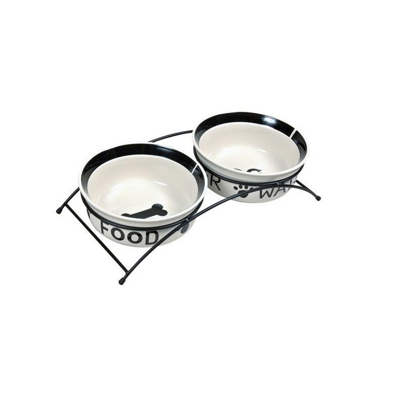 Trixie Eat On Feet kuppiteline valk/musta