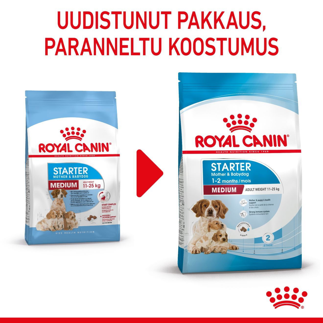 Royal Canin Medium Starterkoiran ja koiranpennun kuivaruoka