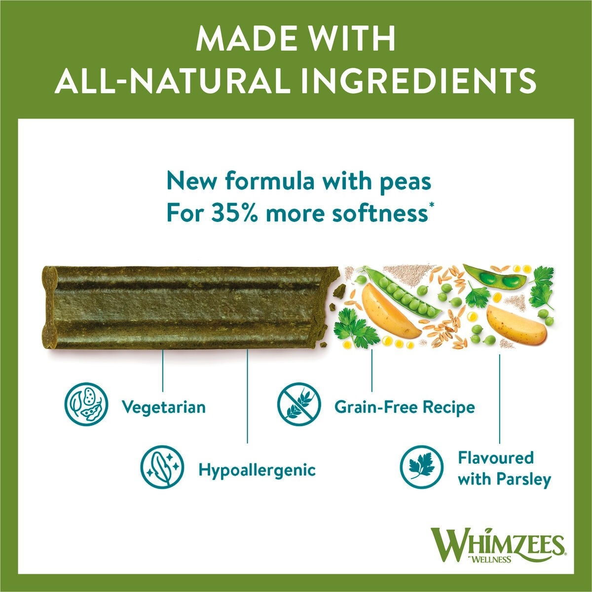 Whimzees Soft Purutikkupakkaus