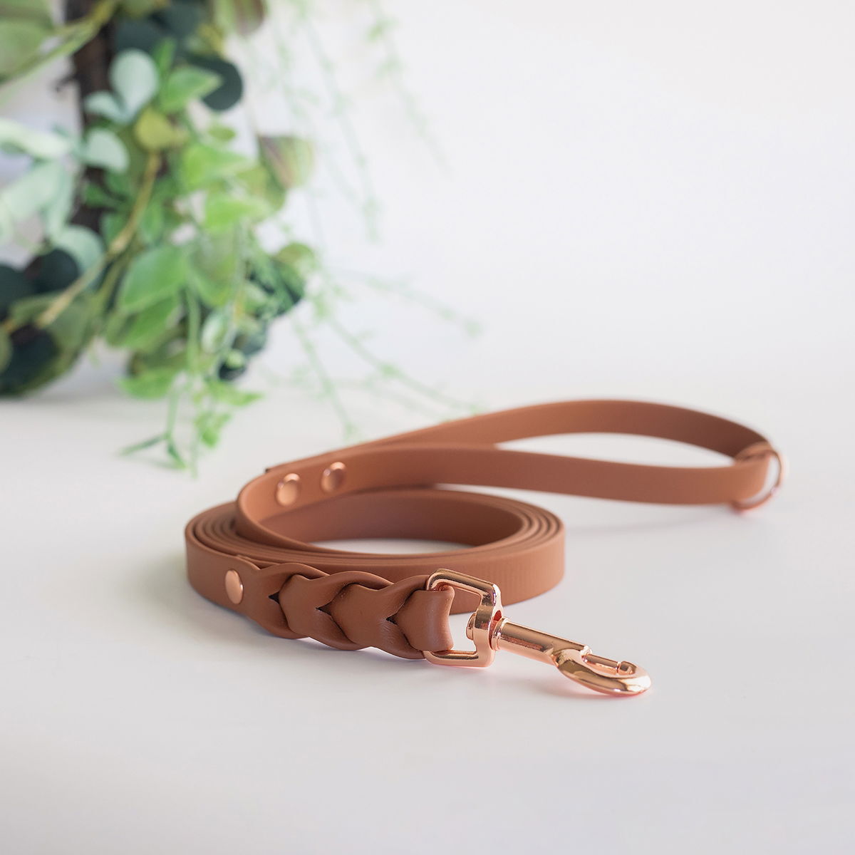 Tyylivoitto Braid leash, cognac