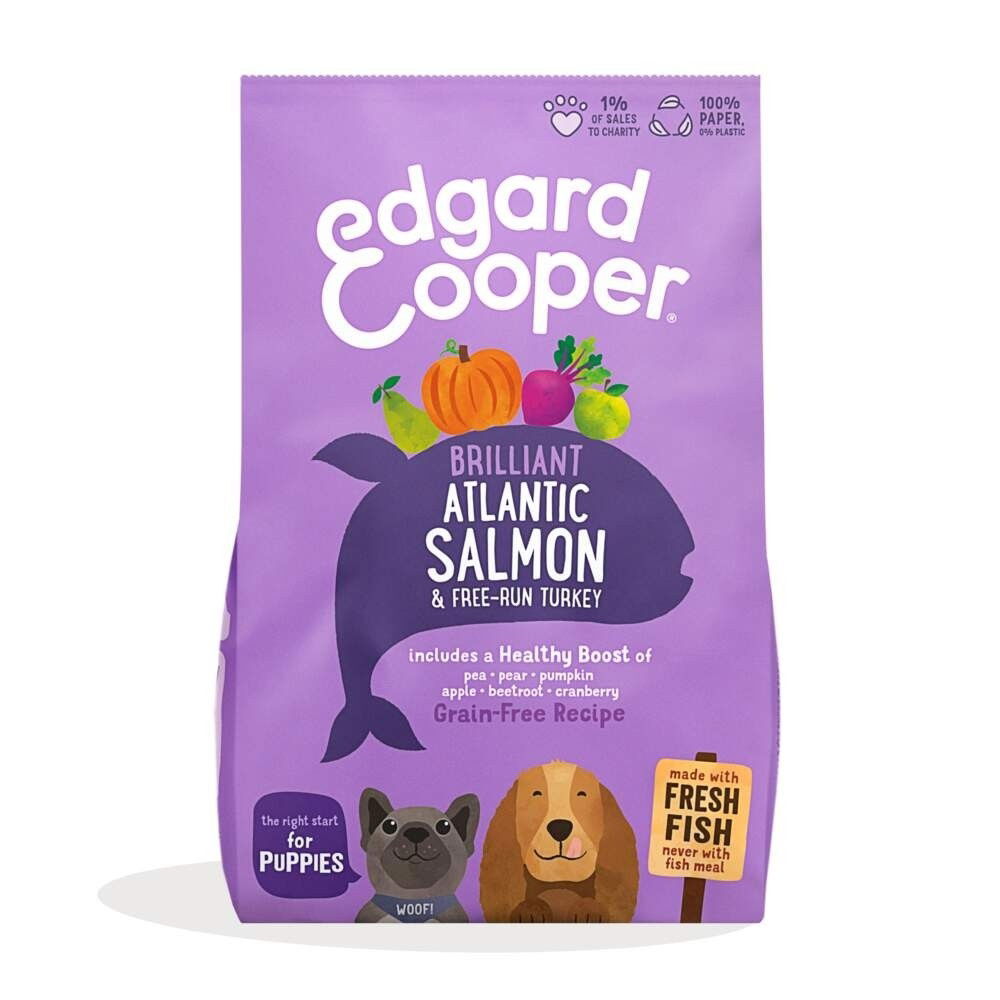 Edgard&Cooper Dog Puppy Salmon&Turkey