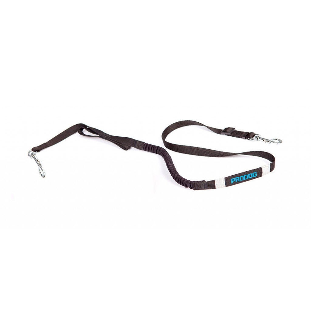 Pro Dog Handsfree talutin 2 x 120-150 cm, musta