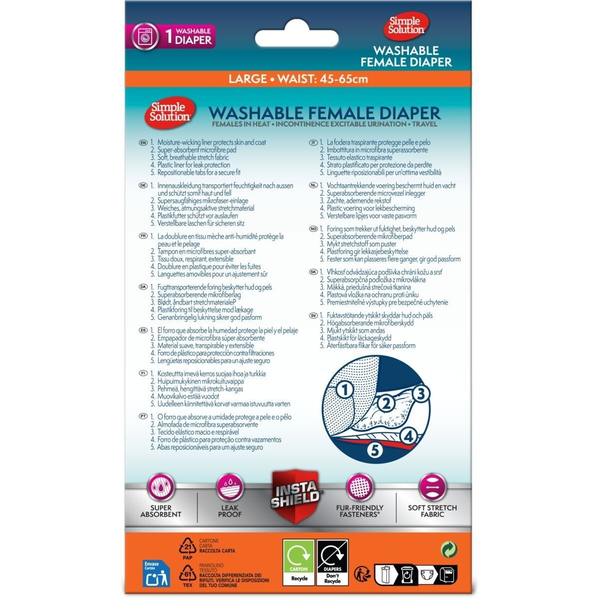 Simple Solution kestovaippa liila