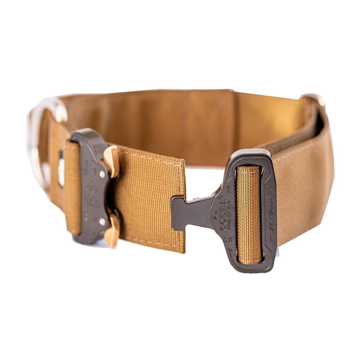 Salmiakkitassu Cobra collar with handle coyote