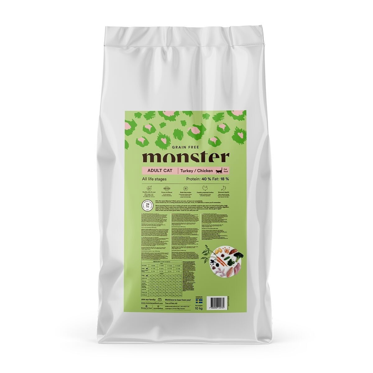 Monster Cat Grain Free Adult Turkey/Chicken