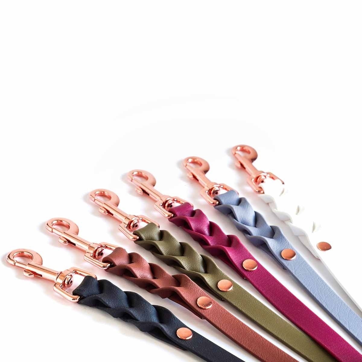 Tyylivoitto Braid hihna, musta/ruusukulta