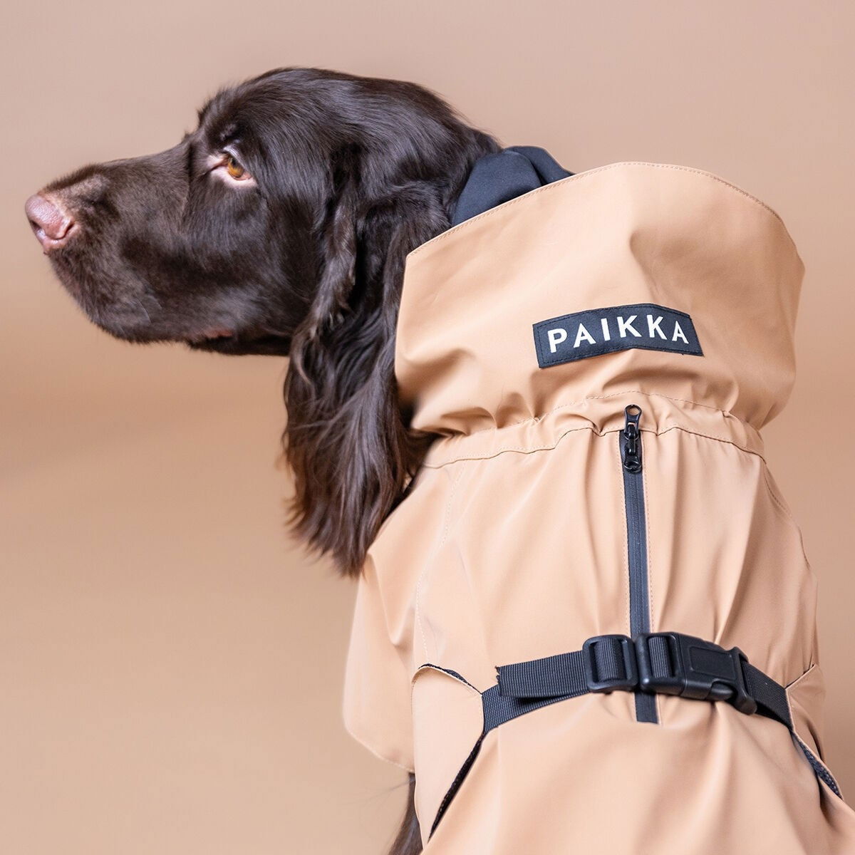 PAIKKA Visibility raincoat lite, Taupe