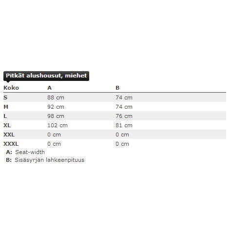 Pitkät alushousut miehille Back On Track