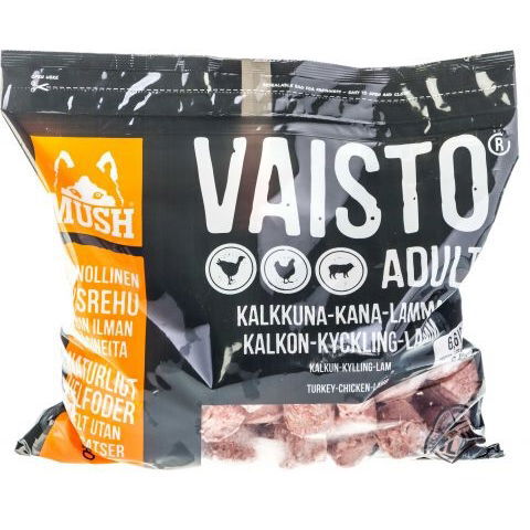 MUSH Vaisto® Harmaa kalkkuna-kana-lammas 3kg