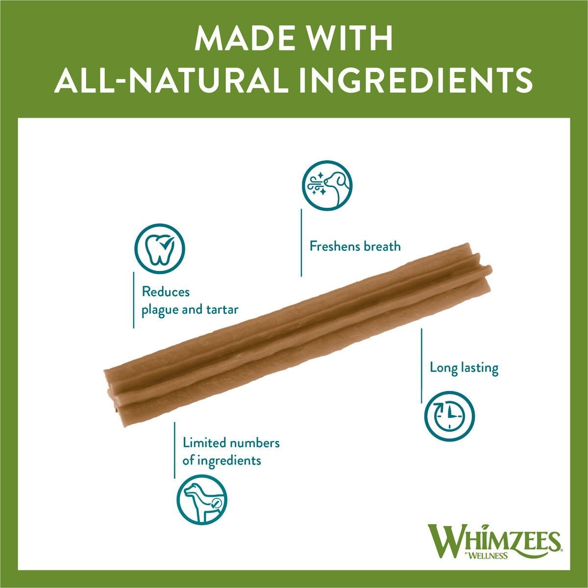 Whimzees Stix M 14kpl hammashoitoherkku koiralle