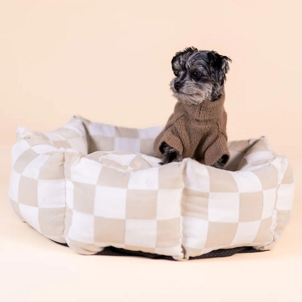 PAIKKA Check Bed Beige