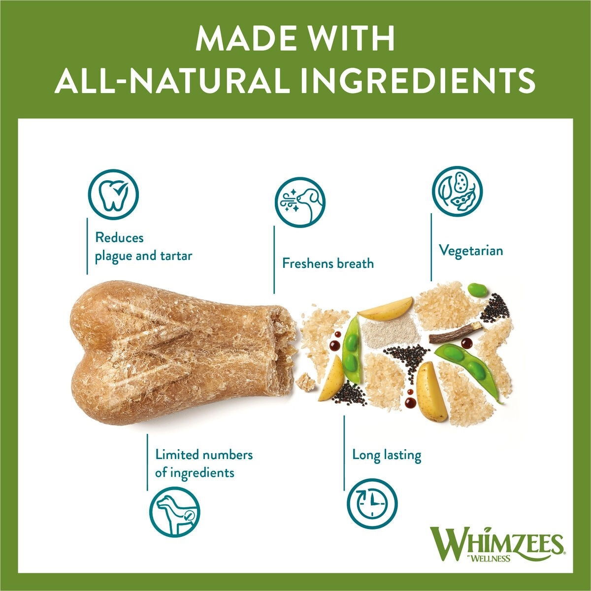 Whimzees Ricebone L hammashoitoherkku koiralle