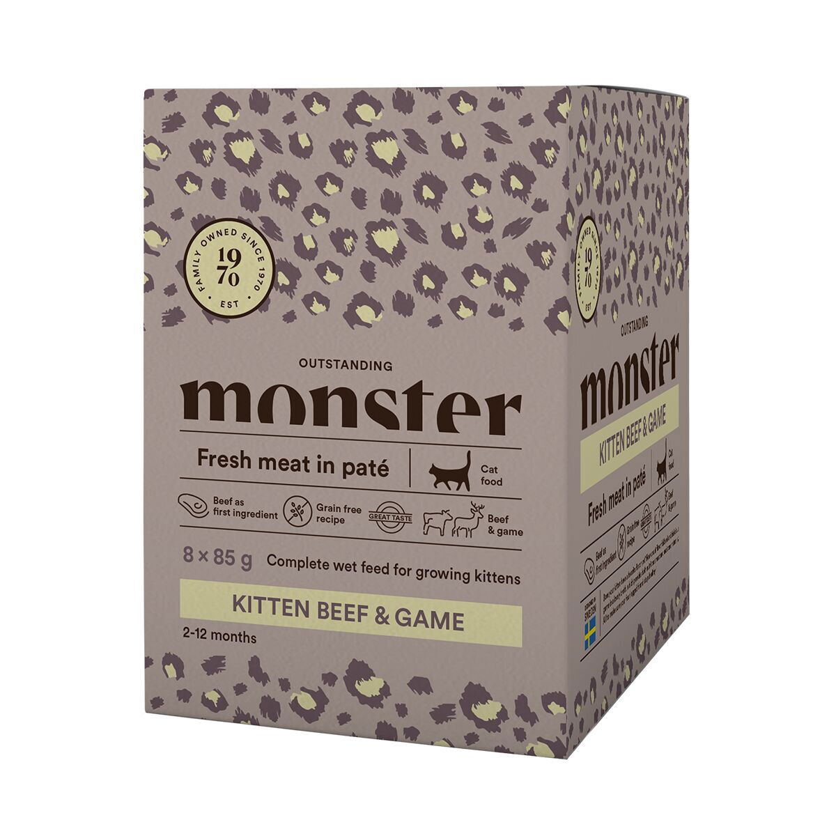 Monster Cat Kitten Beef/Game 85g
