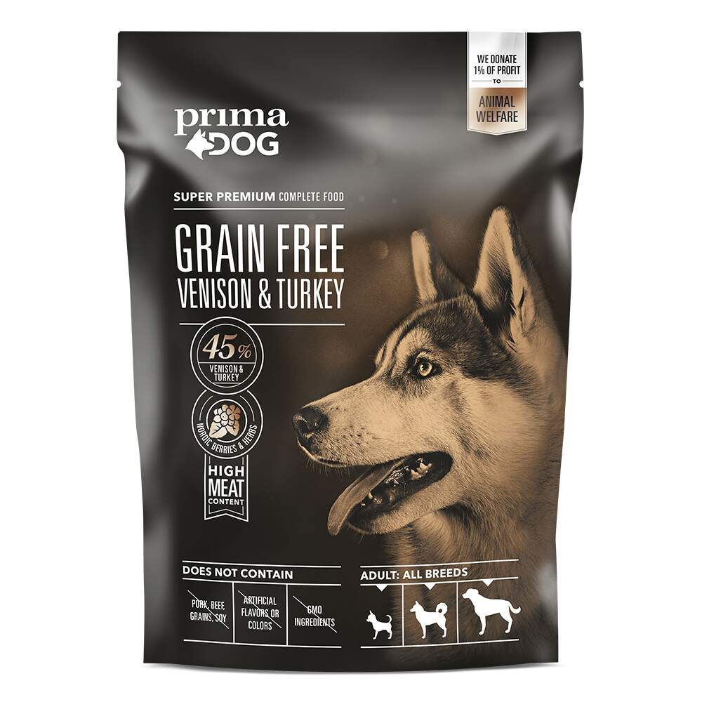 PrimaDog Grain Free Venison & Turkey 10 kg