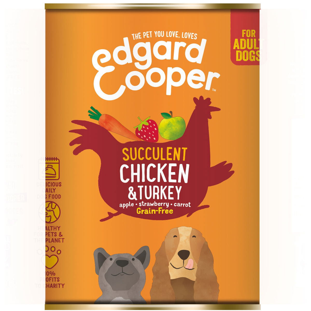 Edgard&Cooper Dog kana & kalkkuna 400 g