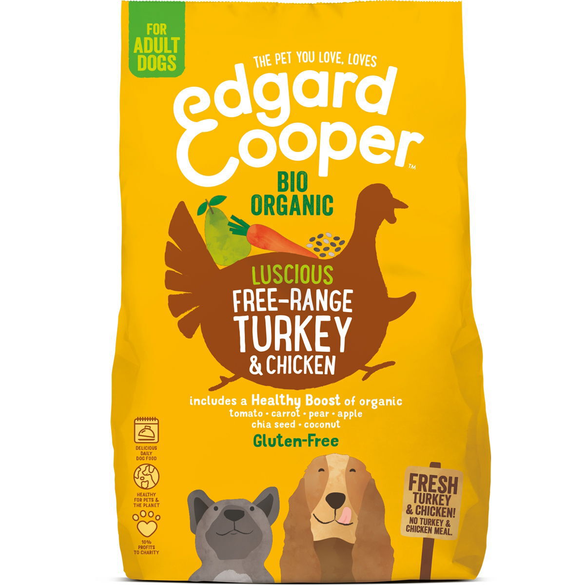 Edgard&Cooper Dog Organic Turkey & Chicken
