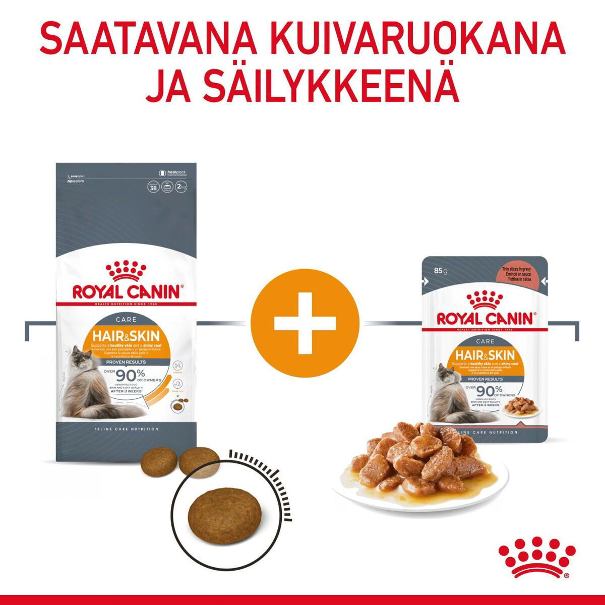 Royal Canin Hair & Skin Care Gravy Adult kissan märkäruoka