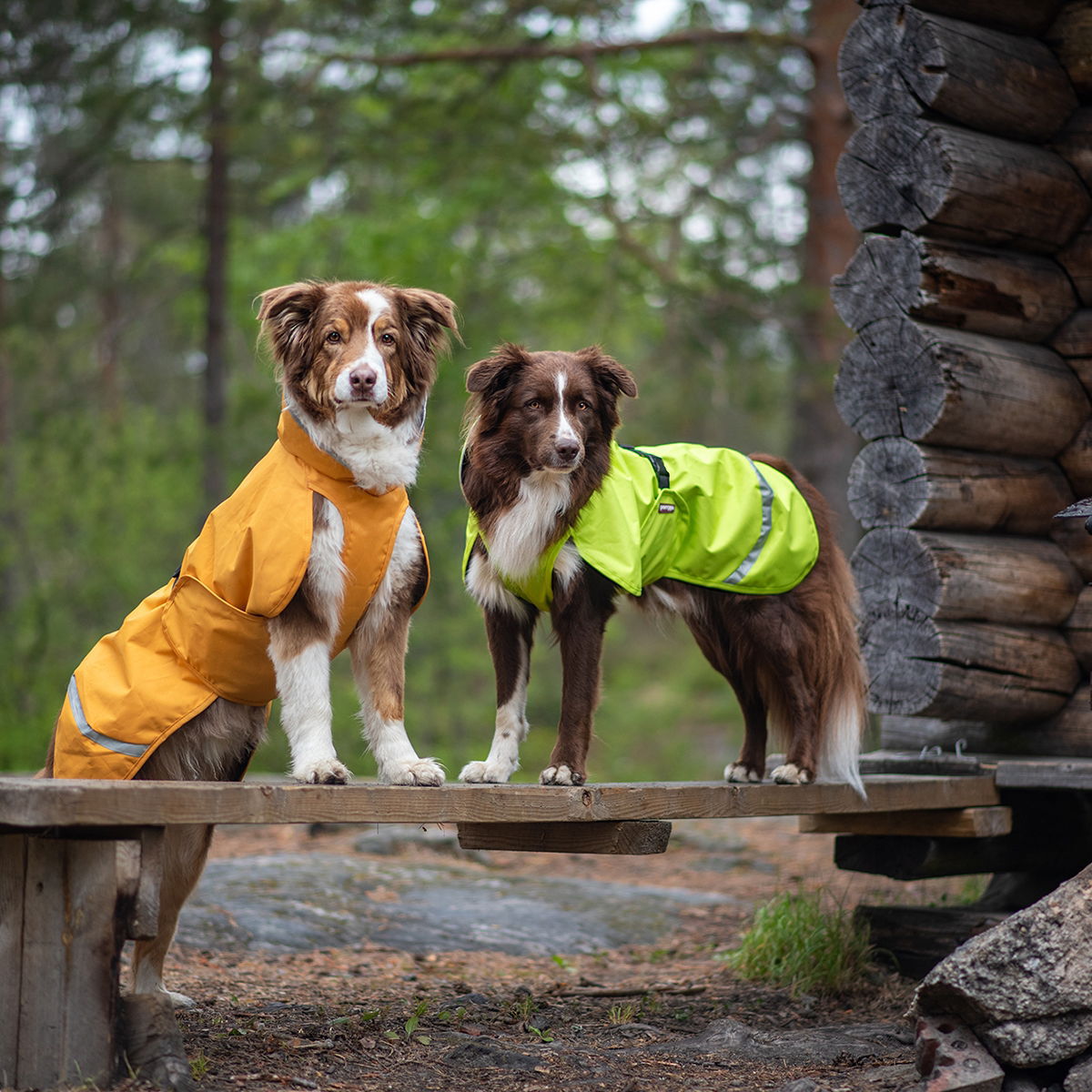 Pomppa Sade rainjacket, Lime