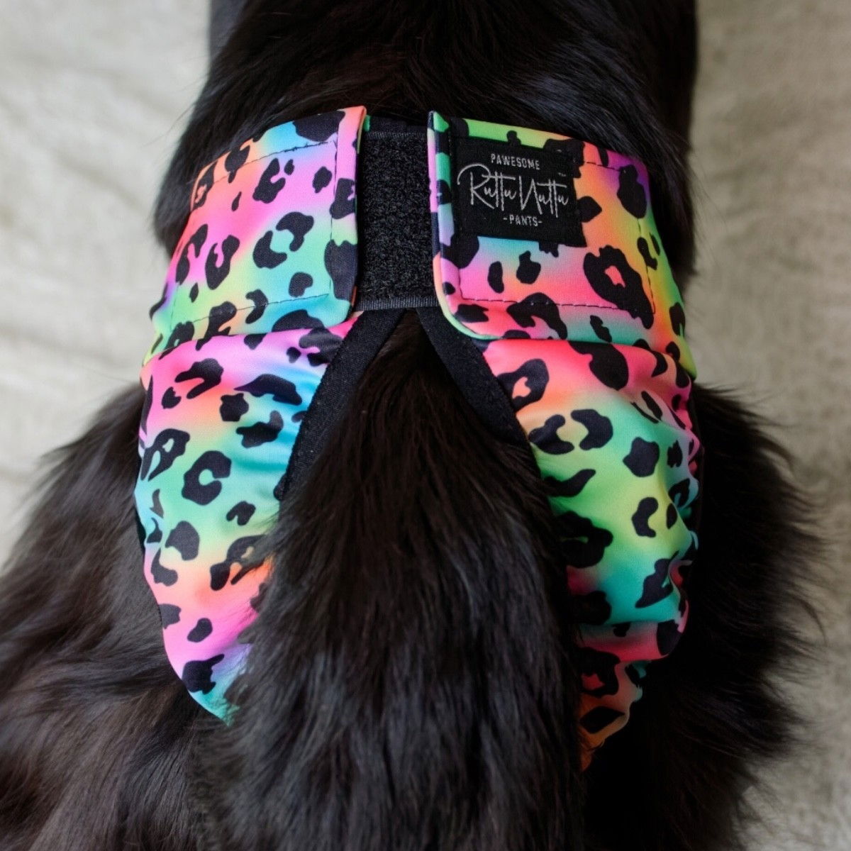 RuttuNuttu juoksupöksyt kietaisumalli, sateenkaari leo